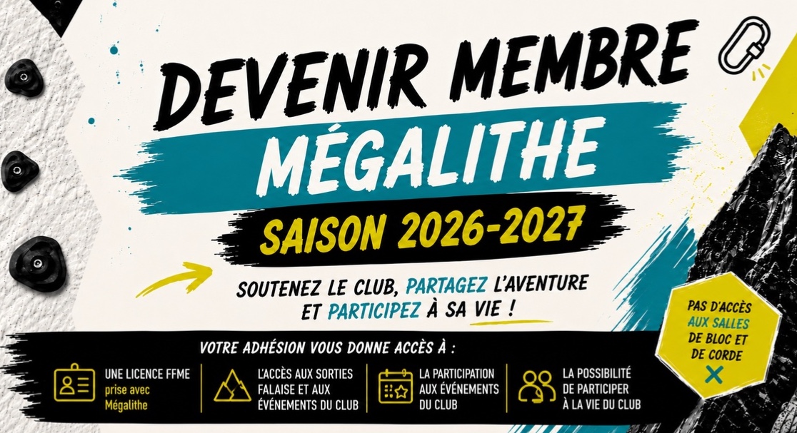 Nouveauté 2026 : Devenir membre Mégalithe